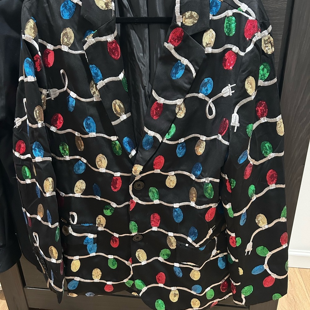 Festive Christmas Light Blazer